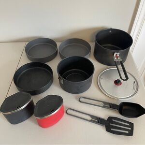 MSR Camping Cookware Set + Cups, Bowls & Free Utensils